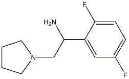 1-(2,5-difluorophenyl)-2-pyrrolidin-1-ylethanamine 结构式