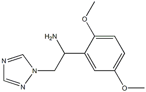 1-(2,5-dimethoxyphenyl)-2-(1H-1,2,4-triazol-1-yl)ethanamine 结构式