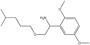 1-(2,5-dimethoxyphenyl)-2-[(4-methylpentyl)oxy]ethan-1-amine 结构式