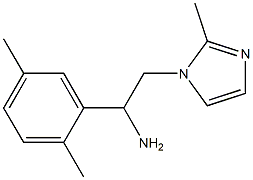 1-(2,5-dimethylphenyl)-2-(2-methyl-1H-imidazol-1-yl)ethanamine 结构式