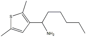 1-(2,5-dimethylthiophen-3-yl)hexan-1-amine 结构式