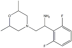 1-(2,6-difluorophenyl)-2-(2,6-dimethylmorpholin-4-yl)ethanamine 结构式