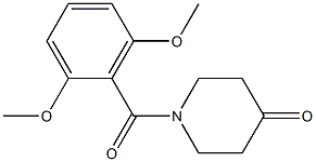 1-(2,6-dimethoxybenzoyl)piperidin-4-one 结构式