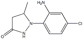 1-(2-amino-4-chlorophenyl)-5-methylpyrazolidin-3-one 结构式