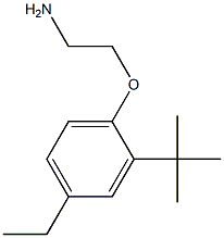 1-(2-aminoethoxy)-2-tert-butyl-4-ethylbenzene 结构式