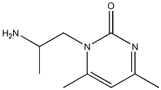 1-(2-aminopropyl)-4,6-dimethylpyrimidin-2(1H)-one 结构式