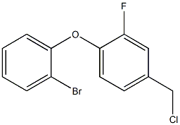 1-(2-bromophenoxy)-4-(chloromethyl)-2-fluorobenzene 结构式