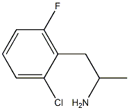 1-(2-chloro-6-fluorophenyl)propan-2-amine 结构式