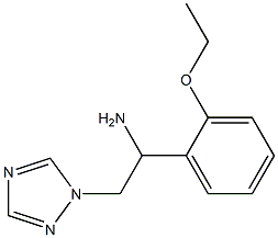 1-(2-ethoxyphenyl)-2-(1H-1,2,4-triazol-1-yl)ethanamine 结构式