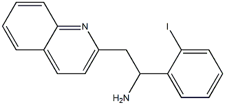 1-(2-iodophenyl)-2-(quinolin-2-yl)ethan-1-amine 结构式