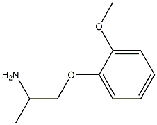 1-(2-methoxyphenoxy)propan-2-amine 结构式