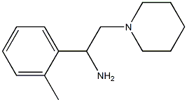 1-(2-methylphenyl)-2-piperidin-1-ylethanamine 结构式