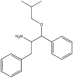 1-(2-methylpropoxy)-1,3-diphenylpropan-2-amine 结构式