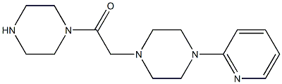 1-(2-oxo-2-piperazin-1-ylethyl)-4-pyridin-2-ylpiperazine 结构式