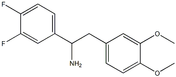 1-(3,4-difluorophenyl)-2-(3,4-dimethoxyphenyl)ethan-1-amine 结构式