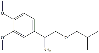 1-(3,4-dimethoxyphenyl)-2-(2-methylpropoxy)ethan-1-amine 结构式