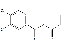 1-(3,4-dimethoxyphenyl)pentane-1,3-dione 结构式