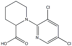 1-(3,5-dichloropyridin-2-yl)piperidine-2-carboxylic acid 结构式