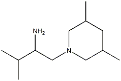 1-(3,5-dimethylpiperidin-1-yl)-3-methylbutan-2-amine 结构式