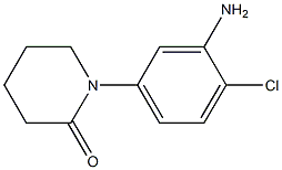 1-(3-amino-4-chlorophenyl)piperidin-2-one 结构式