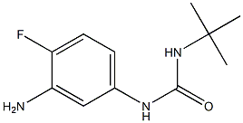 1-(3-amino-4-fluorophenyl)-3-tert-butylurea 结构式