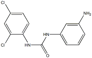 1-(3-aminophenyl)-3-(2,4-dichlorophenyl)urea 结构式