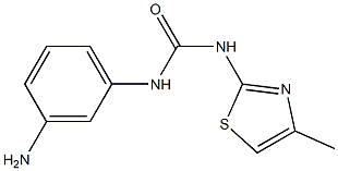 1-(3-aminophenyl)-3-(4-methyl-1,3-thiazol-2-yl)urea 结构式