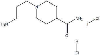 1-(3-aminopropyl)piperidine-4-carboxamide dihydrochloride 结构式