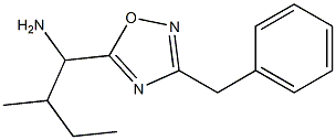 1-(3-benzyl-1,2,4-oxadiazol-5-yl)-2-methylbutan-1-amine 结构式