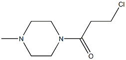 1-(3-chloropropanoyl)-4-methylpiperazine 结构式