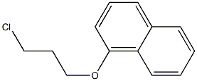 1-(3-chloropropoxy)naphthalene 结构式