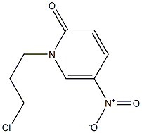 1-(3-chloropropyl)-5-nitro-1,2-dihydropyridin-2-one 结构式