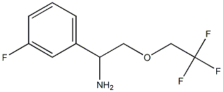 1-(3-fluorophenyl)-2-(2,2,2-trifluoroethoxy)ethan-1-amine 结构式