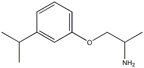 1-(3-isopropylphenoxy)propan-2-amine 结构式