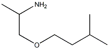 1-(3-methylbutoxy)propan-2-amine 结构式