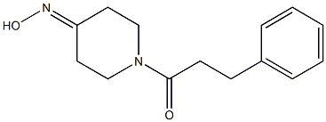 1-(3-phenylpropanoyl)piperidin-4-one oxime 结构式