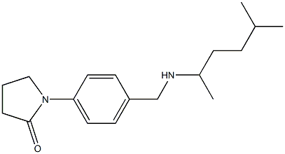 1-(4-{[(5-methylhexan-2-yl)amino]methyl}phenyl)pyrrolidin-2-one 结构式