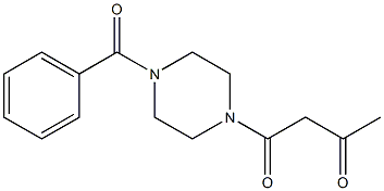 1-(4-benzoylpiperazin-1-yl)butane-1,3-dione 结构式