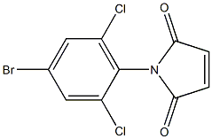 1-(4-bromo-2,6-dichlorophenyl)-2,5-dihydro-1H-pyrrole-2,5-dione 结构式