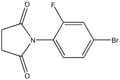 1-(4-bromo-2-fluorophenyl)pyrrolidine-2,5-dione 结构式