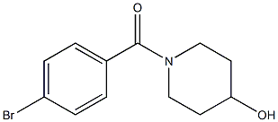 1-(4-bromobenzoyl)piperidin-4-ol 结构式