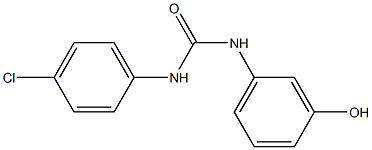 1-(4-chlorophenyl)-3-(3-hydroxyphenyl)urea 结构式