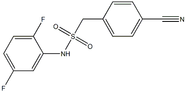 1-(4-cyanophenyl)-N-(2,5-difluorophenyl)methanesulfonamide 结构式