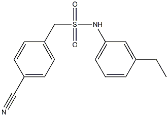 1-(4-cyanophenyl)-N-(3-ethylphenyl)methanesulfonamide 结构式