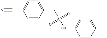1-(4-cyanophenyl)-N-(4-methylphenyl)methanesulfonamide 结构式