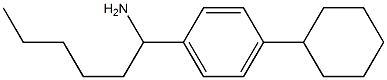 1-(4-cyclohexylphenyl)hexan-1-amine 结构式