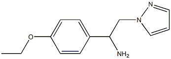 1-(4-ethoxyphenyl)-2-(1H-pyrazol-1-yl)ethanamine 结构式