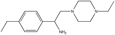 1-(4-ethylphenyl)-2-(4-ethylpiperazin-1-yl)ethan-1-amine 结构式