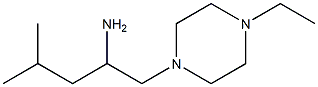 1-(4-ethylpiperazin-1-yl)-4-methylpentan-2-amine 结构式