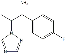 1-(4-fluorophenyl)-2-(1H-1,2,4-triazol-1-yl)propan-1-amine 结构式